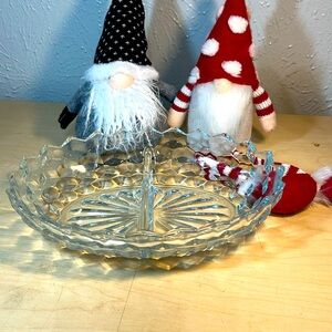 Fostoria American divided realist dish vintage